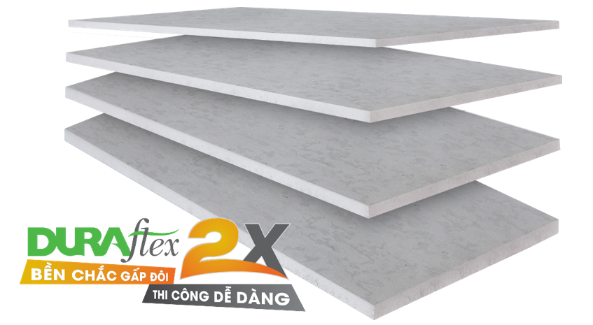 Tấm xi măng sợi DURAflex lót sàn, sàn nâng (>12mm)