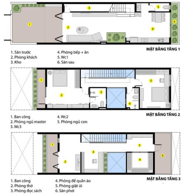 Bản vẽ thiết kế nhà cấp 4 5x20 đẹp