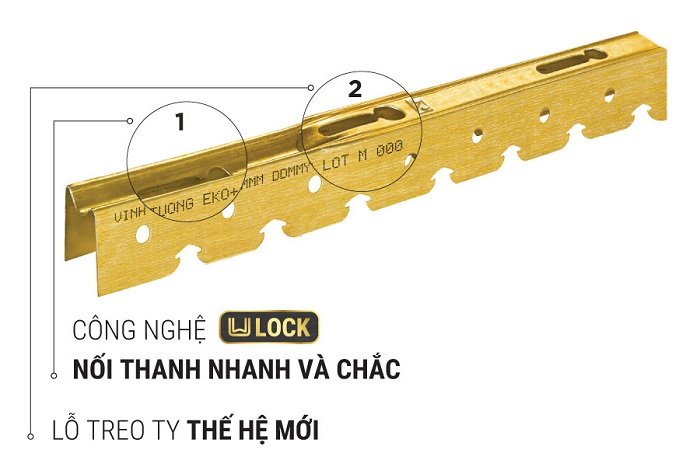 Công nghệ U Lock khung xương Eko Plus