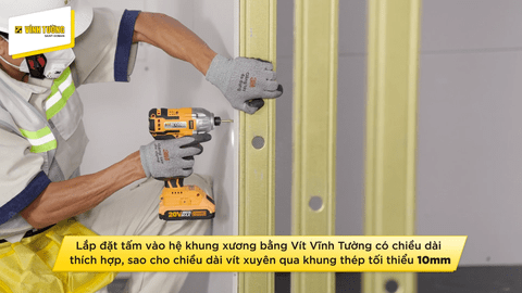 hướng dẫn thợ làm vách thạch cao