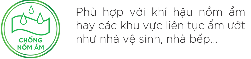 tính năng siêu chống nồm ẩm